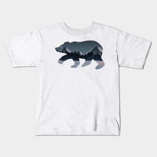 Mountains Bear Kids T-Shirt